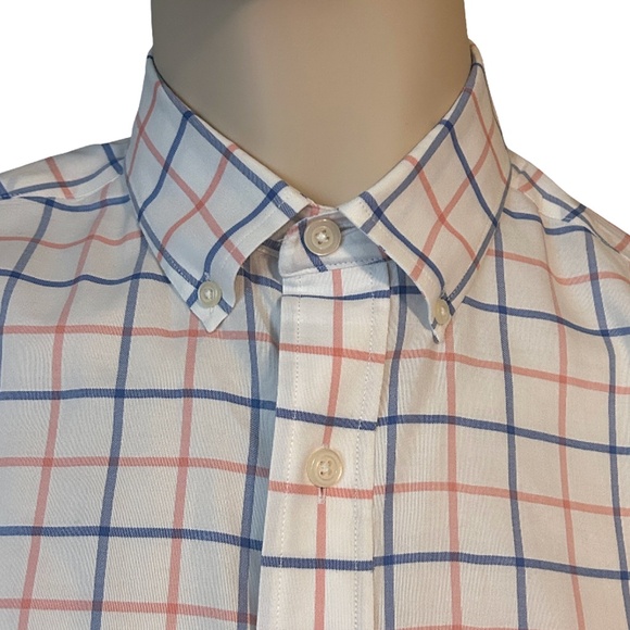 ORVIS Cotton Shirt Button Front Dress Classic Fit Window Pane Check NWOT - Picture 7 of 14